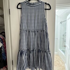 Oliphant Navy and White Striped Women’s Dress